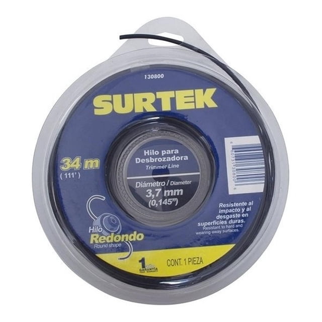 Nylon P/ Desbrozadora En Doble Blíster 3.7mm X 34 Mt Surtek SURTEK 130800