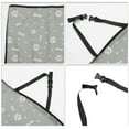 thumbnail image 3 of Unique Bargains 1 Pcs Universal Waterproof Car Seat Cover for Pet Bone Paw Pattern Gray, 3 of 6