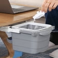 thumbnail image 5 of Desk drawer trash can under the desk trash can trash can under the sliding table invisible trash can, 5 of 5