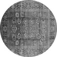 thumbnail image 1 of Ahgly Company Indoor Round Oriental Gray Industrial Area Rugs, 5' Round, 1 of 4