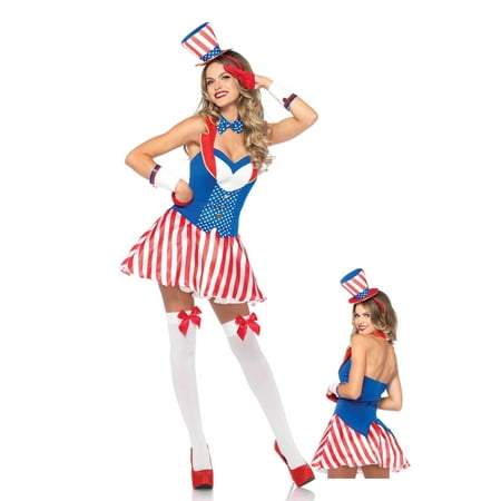 Leg Avenue Women's 4PC Yankee Doodle Darlin' July 4th America Costume