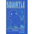 thumbnail image 2 of Men's Pokemon Squirtle Retro Grid  Graphic Tee Royal Blue Heather Large, 2 of 5