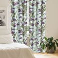 thumbnail image 2 of Ambesonne Tropical Curtains, Lily Wild Flowers Pattern, Pair of 28"x63", Dark Indigo Fawn Khaki, 2 of 5