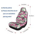 thumbnail image 4 of Zufioo Orchids Flowers Print Car Seat Protectors, SUV, Truck, Van Seat Covers - Strap Design, High Elasticity and Dustproof, Car Interior Protectors Auto Parts-2 PCS, 4 of 9