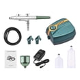 thumbnail image 3 of Multi-functional Airbrush Kit with Compressor Handheld Air Brush Set Dual-Action 5-level Adjustable Pressure Max.25PSI with 3pcs Paint Cups for Painting Craft Model Coloring Nail Art Make, 3 of 7