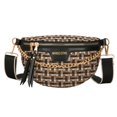 thumbnail image 1 of Chaînes en Laine PU Mode Sac Banane Sac de Poitrine (Blanc), 1 of 10