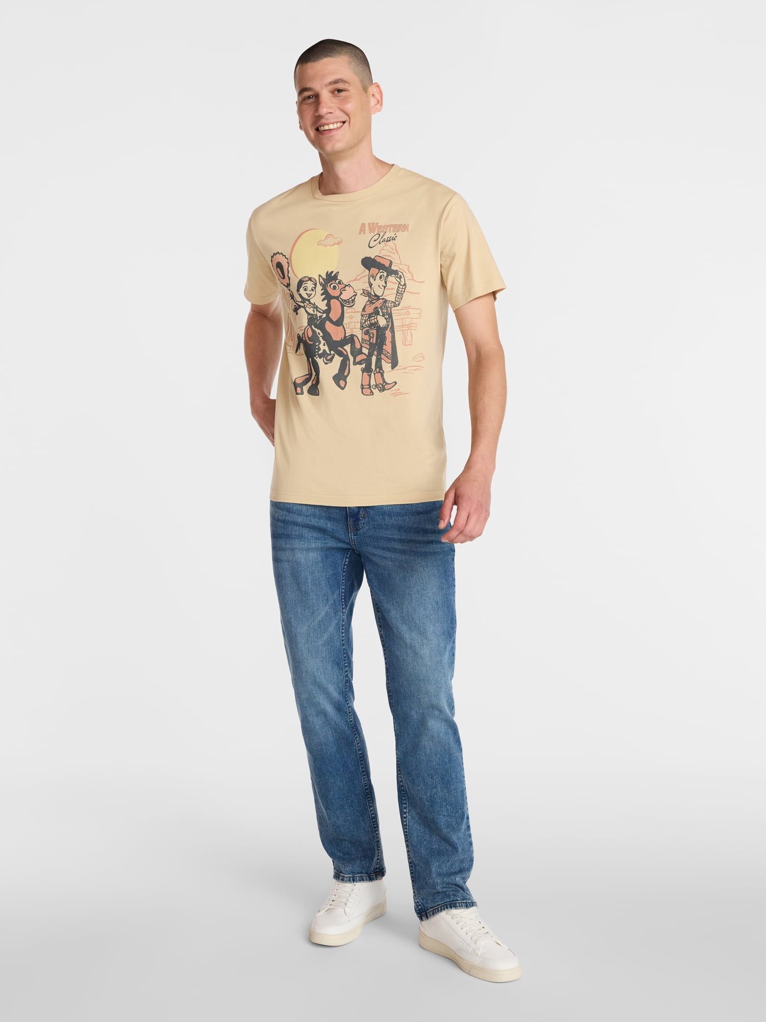 Disney Pixar Toy Story 5 TS5 Men’s Back in the Saddle Graphic Tee, Sizes S-3XL