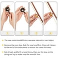 thumbnail image 6 of Tcbosik Full Size 4/4 Violin Set, Fiddle Kit with Hard Case, Violin Bow, Shoulder Rest, Rosin,Extra Strings and Sordine, Violin Outfit for Adults Beginners Students, White, 6 of 10