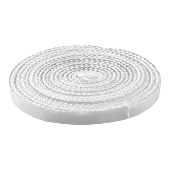 1Pc Pellet Stove Heating Gasket With Oven Door Sealing Flat Rope Home Heat Supplies 200/250/300/400Cm Fiberglass White