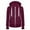 Wine, variant on Qiaocaity Hooded for Womens Breathable Sweatershirts Casual Slim Zipper Fleece Sweater Coat with Drawstring Hoodies Wine M