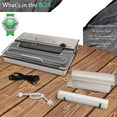 thumbnail image 2 of NutriChef PKVS50STS - Kitchen Pro Food Vacuum Sealer System - Countertop Electric Air Seal Preserver with Air Vac Bags (Stainless Steel), 2 of 6