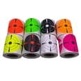 thumbnail image 5 of Rollo de pegatinas de objetivo de tiro de 200 piezas de 3 pulgadas, pegatinas adhesivas circulares fluorescentes para objetivos, objetivos de papel pa Negro rojo Macarena Blancos de tiro autoadhesivos, 5 of 5
