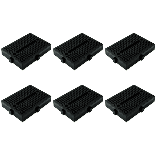 Likrtyny Mini placa pruebas SYB-170 placa pruebas sin soldadura 35x47 mm para kit bricolaje (negro)