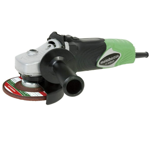 Metabo HPT Angle Grinder, 4-1/2-Inch, 8-Amp, AC/DC, Top Switch (G12SA3)