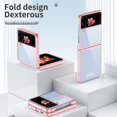 thumbnail image 4 of MonsDirect for 6.7 inch Samsung Galaxy Z Flip 4 5G 2022 Case, Slim Clear Plating Frame Hard PC Back Shockproof Anti-Scratch Full Coverage Bumper Protective Shell Cover for Galaxy Z Flip 4, Rose Gold, 4 of 7
