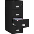 thumbnail image 3 of Phoenix Safe Vertical 31 inch 4-Drawer Legal Fireproof File Cabinet with Key Lock, Water Seal, Black, LGL4W31B, 3 of 5