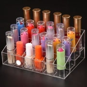 Transparent Multifunctional Home Bedroom Lipstick Stand Case Cosmetic Makeup Tools Organizer Holder Plastic Box