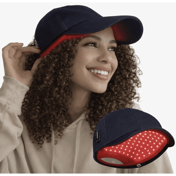 red light therapy hat for improved hair appearance and scalp health - 660 nnm - 5 light modes