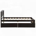 thumbnail image 6 of Espresso-toned Platform Bed with Two Drawers and Sturdy Construction, 6 of 11