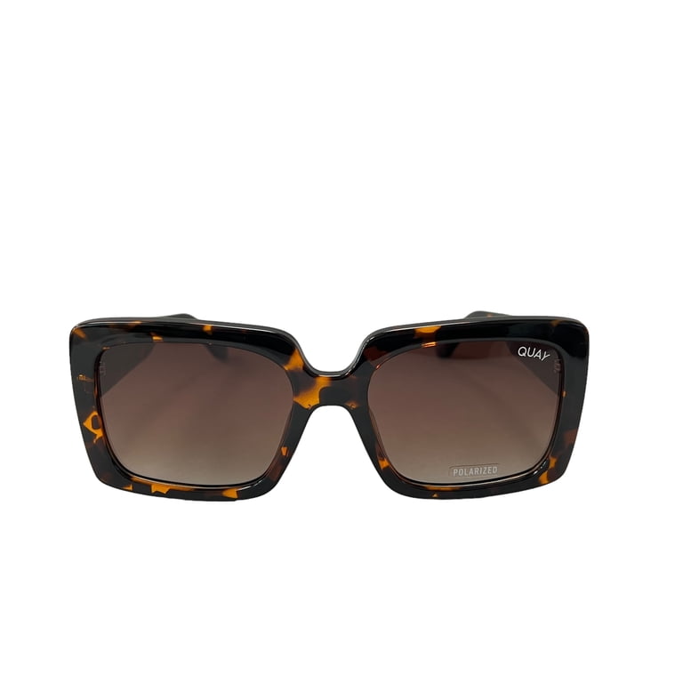 Quay Australia Tortoise Shell Square Sunglasses NOT MY FAULT Square Frame Narrow Sunglasses – Quay Australia main image 4