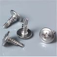 thumbnail image 4 of Tornillos para chapa de metal con cabeza de oblea, sujetadores de acero inoxidable 410 de alta calidad, autoperforantes, no requieren perforación previa, punta de cruz/PH, tono plateado, 4 of 4