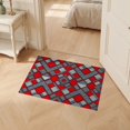 thumbnail image 2 of ODIKA 2'x3' Ultra-Soft Accent Mat, Contemporary Molten Symmetry Blocks Diagonal Modern Geometric None Washable, Bare feet friendly, Easy Care Indoor rug for Bedside, Footrest, 2 of 7