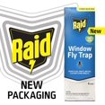 thumbnail image 2 of Raid Transparent Window Fly Trap, 6 Pk, Over 100 Flies Per Trap, Indoor Sticky Fly Strips for Flying Insects, No Insecticides, Mess-Free Bug Catcher for Kitchen & Bedroom Windows, Peel & Stick, 2 of 5