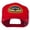 Red, variant on Captain Oak Leaf Military Patched Cap - Navy OSFM