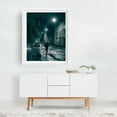thumbnail image 2 of Night in Aurel Vlaicu, Arad 02 - Arad Județul Arad Romania Photography Street Photography Nightlife City Architecture Night Sky Winter White Framed Wall Art Print 9 x 12 inches, 2 of 3
