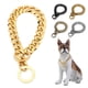 thumbnail image 2 of Collar de cadena de perro Greeniant de acero 28 pulgadas plata, 2 of 6