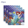 thumbnail image 5 of Decoración para fiesta de cumpleaños de La Sirenita, Princesa Ariel, servilletas de papel, platos, vasos, manteles, globos, suministros para baby shower para niños, 5 of 5