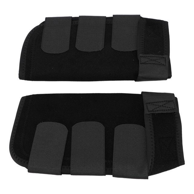 Bottes de Cheval, 1 Paire de Bottes de Tendon de Cheval, Bottes de Protection pour Saut, Randonnée, Ensemble de Bottes de Sport Ajustables et Respirantes pour Absorption des Chocs chez les Chevaux