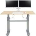 thumbnail image 2 of Ergotron WorkFit-DL 60, Sit-Stand Desk (Maple), 2 of 3
