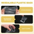 thumbnail image 3 of Uxcell 100Pcs Clear Plastic Bags 3" x 2.5" Zipper Resealable Lock Bags 2mil Small Reclosable Poly Bags for Small Business, Jewelry, Storage, Packaging, 3 of 6