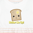 thumbnail image 4 of Inktastic Butter Me Up Toast Girls Baby Dress, 4 of 5