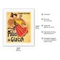 thumbnail image 2 of The Folies Bergere - Starring Singer Showgirl Armand Ary - Vintage Cabaret Casino Poster by Jules Cheret c.1894 - Fine Art Rolled Canvas Print (Unframed) 16in x 20in, 2 of 4
