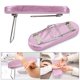 thumbnail image 2 of Reposamanos para uñas, soporte de cojín para reposabrazos de uñas de cuero de microfibra, almohada de mano profesional plegable para decoración de uñas, adecuado para técnicos de escritorio de salón de uñas (rosa) Rojo Verde, 2 of 6