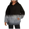 thumbnail image 2 of PENGXIANG Femmes Mode Quotidienne Polyvalent Décontracté Sweat-Shirt Col Rond Manches Longues Gradient Top Sweat-Shirts Bleu, 2 of 5