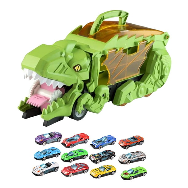 Juguete de Dinosaurio que Come Coches Cuticat Juego de Vehículos Verde