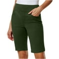 thumbnail image 5 of Up to 65% Off! Fmbrln Womens Summer Casual Bermuda Shorts Fashion Stretch Twill Knee-Length Work Shorts Lounge Outdoor Hiking Shorts with Pockets, 5 of 5