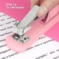 thumbnail image 4 of Agrafeuse de Bureau Rose 100 Agrafes avec Enclume Rotative, 4 of 6
