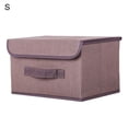 thumbnail image 2 of SPRING PARK Larger Storage Cubes Non Woven Fabric Foldable Collapsible Storage Cube Bin Organizer Basket with Lid, Handles, Removable Divider For Home, Office, Nursery, Closet, 2 of 7