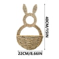 thumbnail image 2 of Fwttom Easter Decorations Easter Bunny Baskets Hang In Wall Bags And Can Be Decorated With Bouquets, 2 of 5