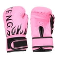 thumbnail image 1 of Gants de Protection pour Kickboxing, Trou de Ventilation Doublure Intérieure Formée Gants de Boxe avec Sangle en Nylon pour Entraînement Rose, 1 of 8