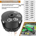 thumbnail image 3 of Starter Ignition Switch W/ 2 Keys Fit For John Deere X100 Series Tractor X300 X304 X310 X320 X324 X330 X340 X350 X354 X360 X370 X380 X384 X390 X500 X5, 3 of 5