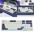 thumbnail image 1 of [Interruptor Verde Arándano Coreano] Freewolf K8 Coreano + 2.4G + Teclado Intercambiable en Caliente Tres Modos Con Cable (interruptor Azul Azul Blanco), 1 of 9