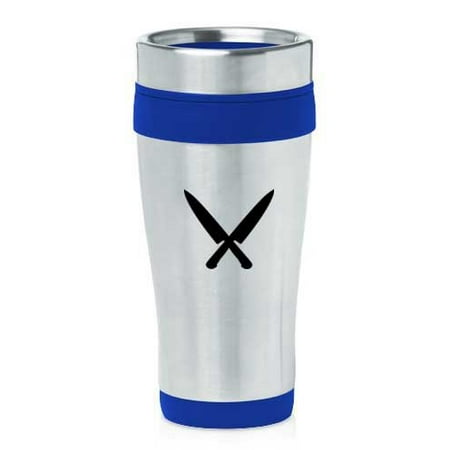 

Blue 16oz Insulated Stainless Steel Travel Mug Z819 Chef Knives