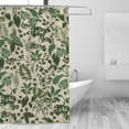 thumbnail image 3 of Boho Shower Curtain Green Shower Curtain Cute Floral Shower Curtains for Bathroom Allover Jungle Tropical Leaves Plant Shower Curtain Waterproof Polyester Fabric Shower Curtain 72x72 Inch, 3 of 6