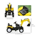 thumbnail image 3 of Aosom Kids Ride on Excavator, Pedal Excavator Ride on Toy for 3 Year Old, 3 of 9