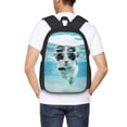 thumbnail image 4 of Bingfone Swimming Cat Goggles for Simple Large Capacity Backpack, Adjustable Strap Backpack Travel Bag Sports Bag, Unisex, 4 of 6